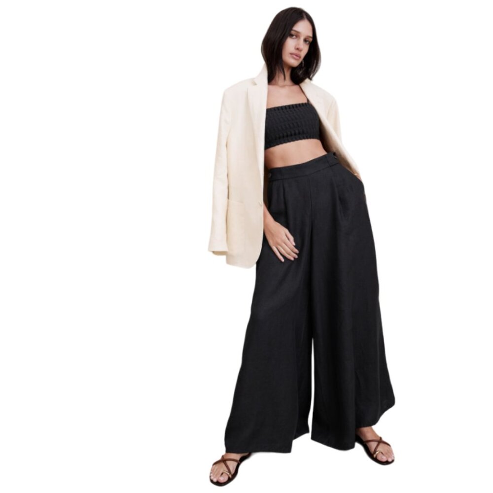 Banana Republic Black Wide Leg Pants